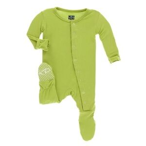 Kickee Pants Footie with Snaps in Pond Bamboo Signature Blend onesie size 4